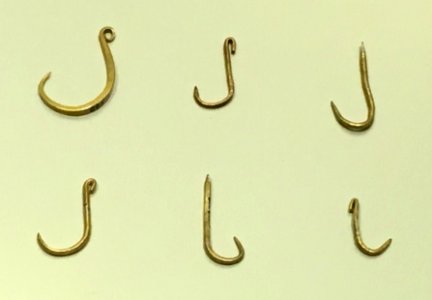 Golden Fishing Hooks