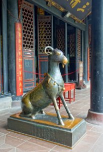 Goat 1 of 2 - Hall of Three Purities - Qingyang Gong - Chengdu, China - DSC04058