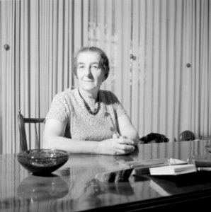 Golda Meir, minister van buitenlandse zaken van Israel, Bestanddeelnr 255-4314