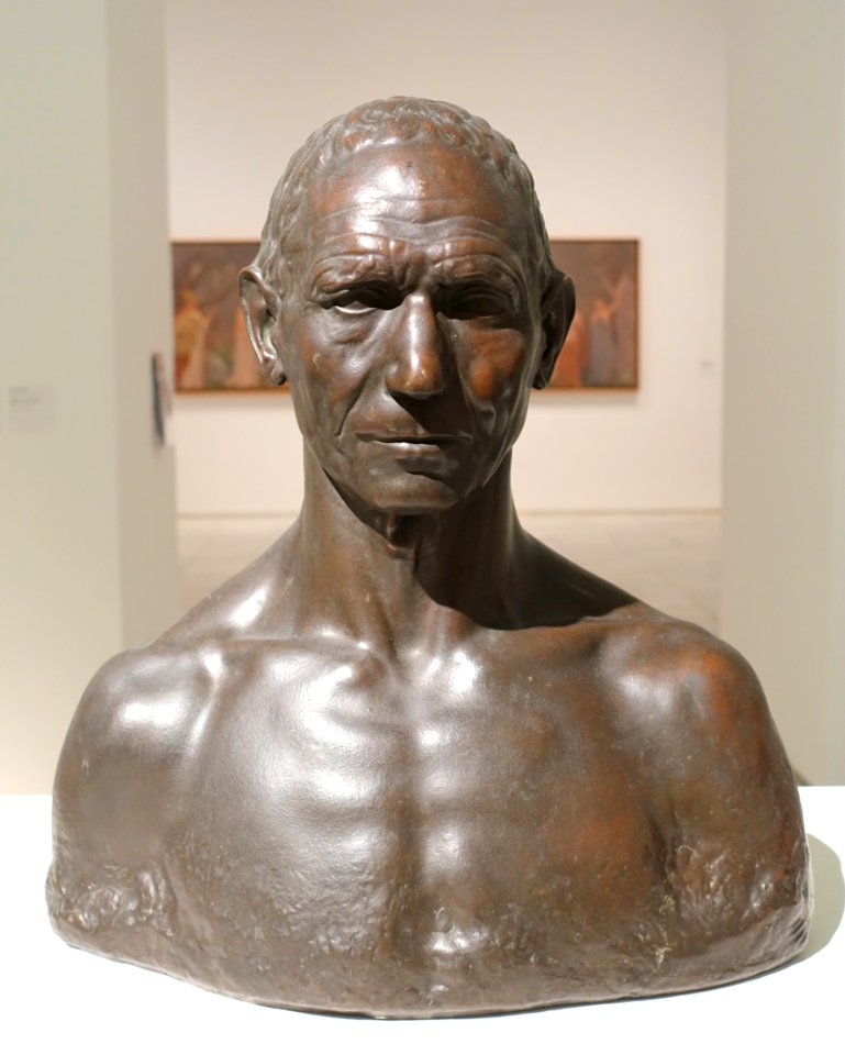 Goatherd in Zamora Country by Julio Antonio, 1914, bronze - Museo Nacional Centro de Arte Reina Sofía - Madrid, Spain - DSC08502