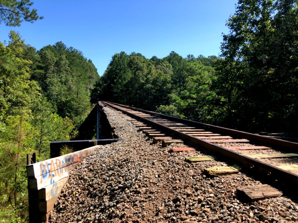 GNRR tracks over Little River, Cherokee County, GA September 2020 1