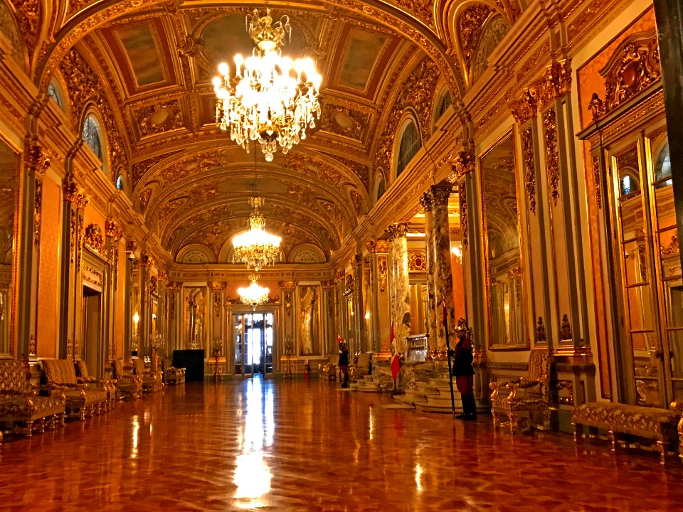 Golden Hall - Government Palace of Peru