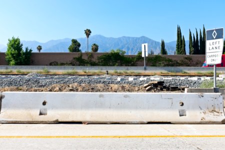 Gold line LACMTA construction, ties put, waiting for rails