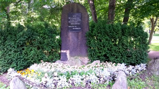 Goethestein im Gothaer Park