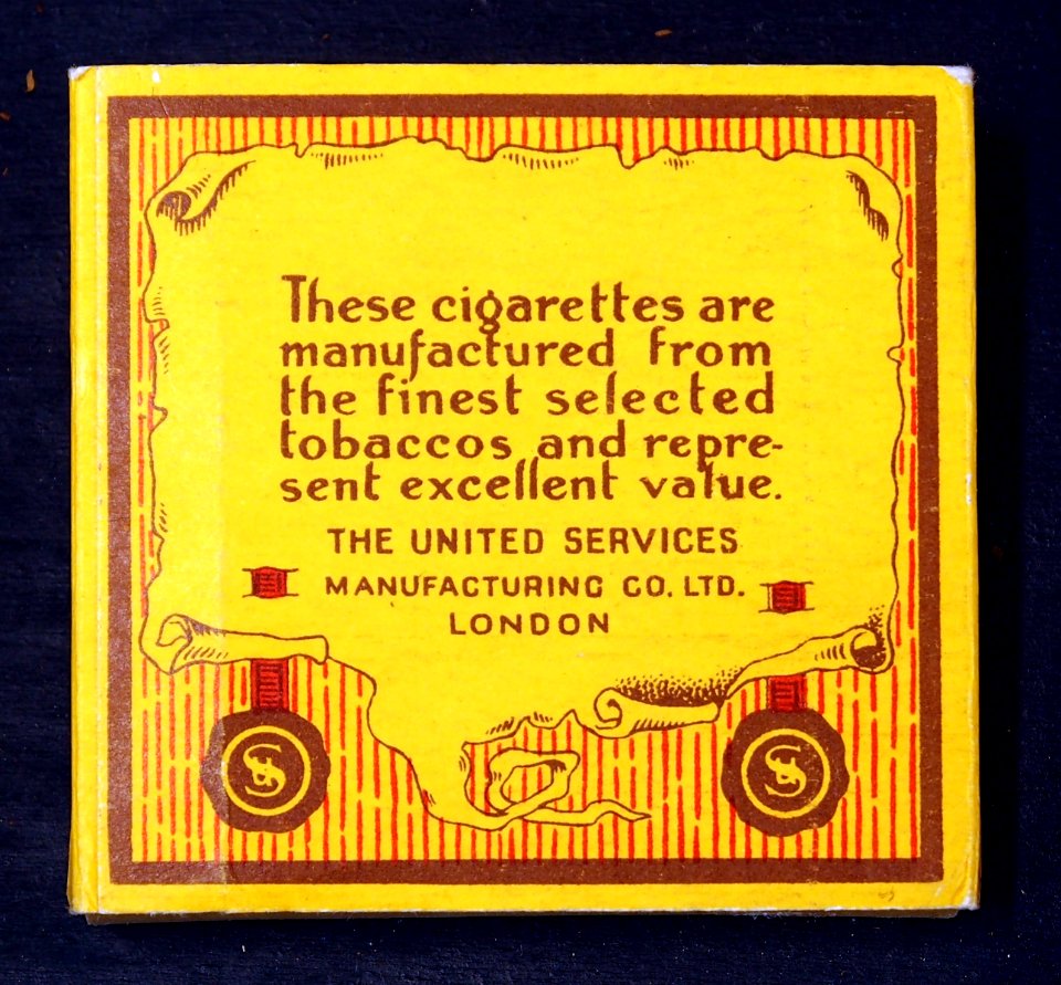 Gold Flake cigarettes, large size backside