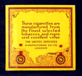 Gold Flake cigarettes, large size backside