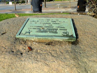 Gold Star Mothers of Cuyahoga County - plaque - Cleveland, Ohio - DSC07986