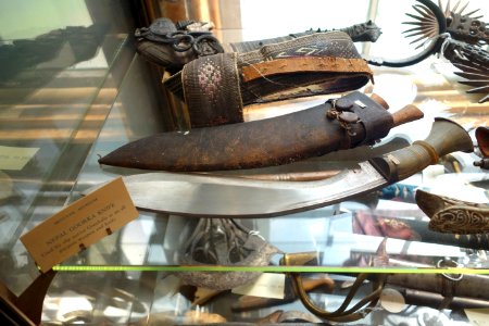 Goorka knife, Nepal - Joseph Allen Skinner Museum - DSC07899