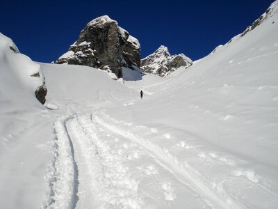Mountain winter snow