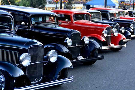A line vintage vehicle