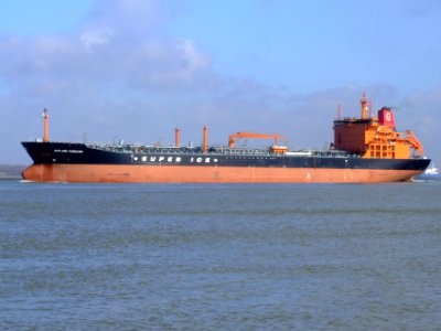 GOTLAND CAROLINA - IMO 9328132 - Callsign OXFI2 p1 leaving Port of Rotterdam, Holland 08-Mar-2007