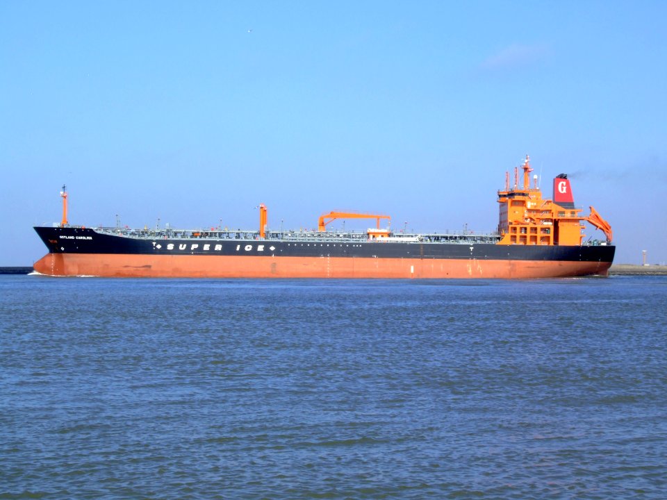 Gotland Carolina p3 leaving Port of Rotterdam, Holland 08-Mar-2007