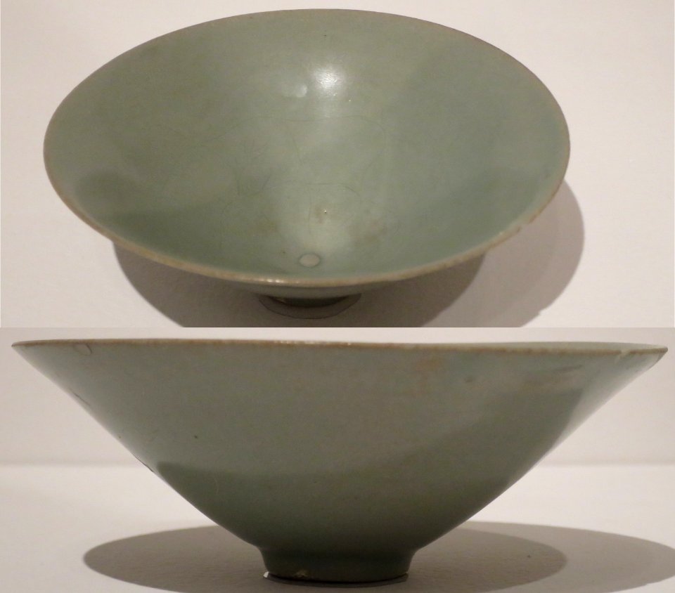Goryeo dynasty bowl with incised goldfish design, Honolulu Museum of Art 3564.1