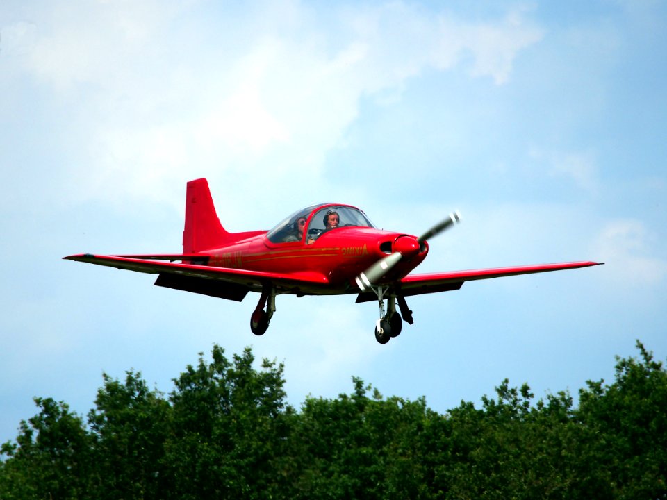 G-ORJW Laverda F8L Falco IV , landing at Hilversum Airport (ICAO EHHV), photo1