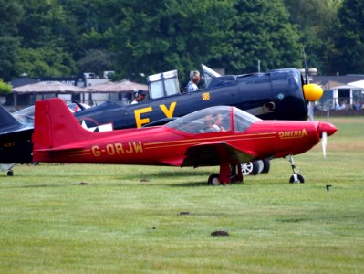 G-ORJW Laverda F8L Falco IV , takeoff from Hilversum Airport (ICAO EHHV), photo1