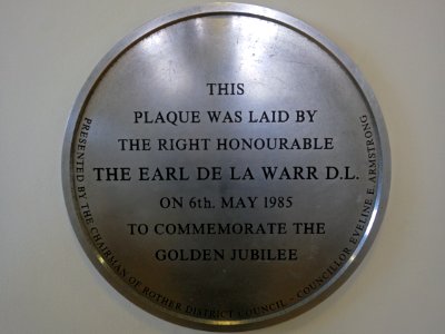 Golden Jubilee Plaque, De La Warr Pavilion, Bexhill