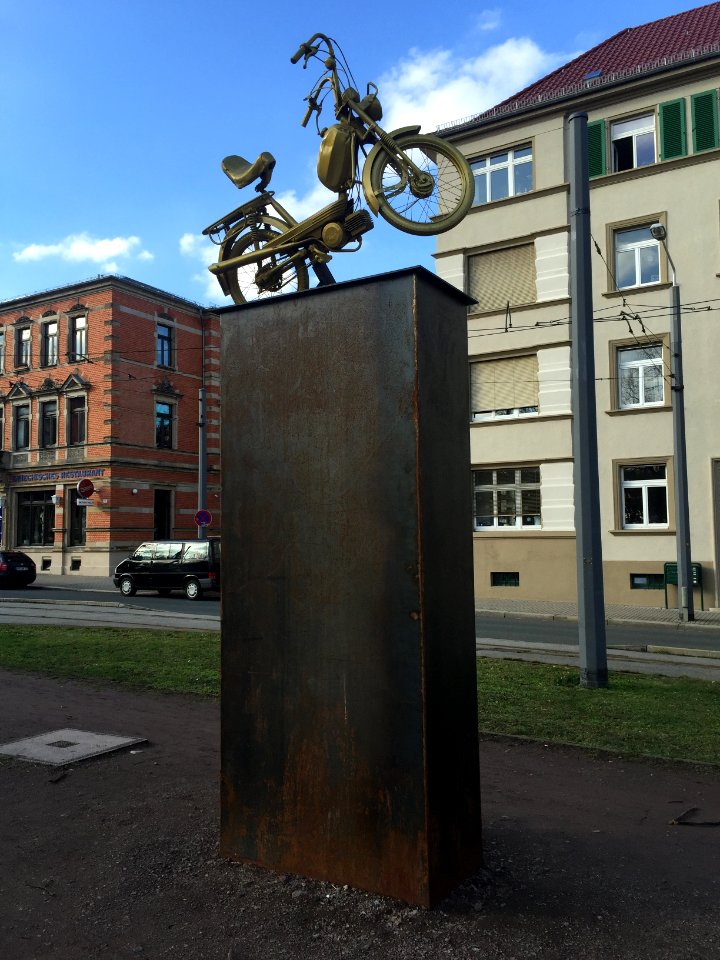 Goldenes Moped Dresden 2