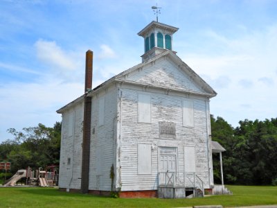 Goshen School, Cape May Co NJ from NW photo