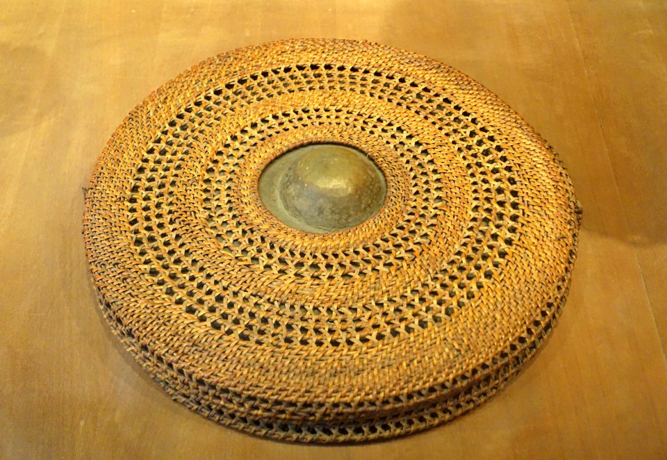 Gong with case, Xo Dang (Mnam) - Vietnam Museum of Ethnology - Hanoi, Vietnam - DSC03285