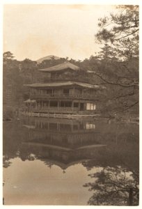Golden Pavilion in Kyoto by Adolf de Meyer 1900-1910
