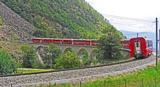 Bernina observation car sight-seeing