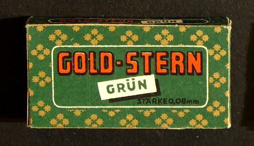 Gold-Stern grun rasor blades