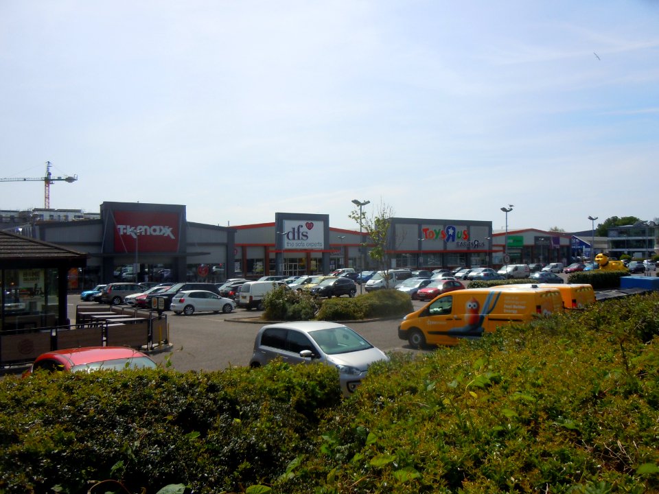 Goldstone Retail Park (site of Goldstone Ground), Old Shoreham Road, Hove (May 2018) (1)