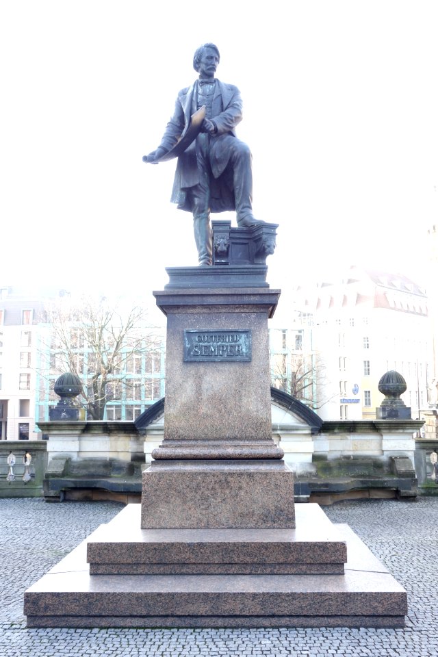 Gottfried Semper by Johannes Schilling - Dresden, Germany - DSC08987