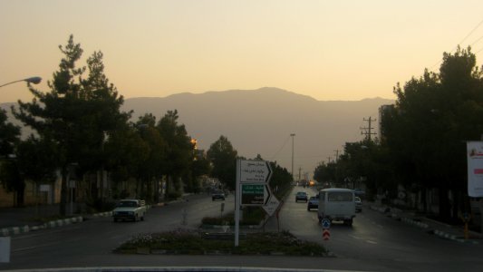 Golha blv - north view of Azadi sq - morning - Nishapur 3