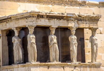 Caryatids sculpture monument