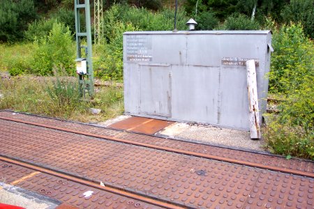 Gleiswaage im Bahnhof Seebrugg