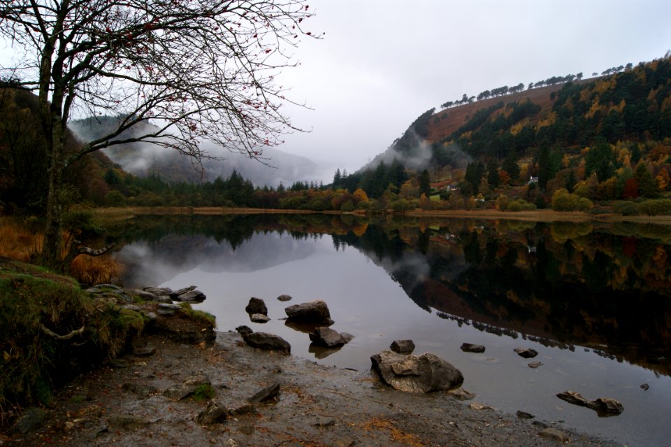 Glendalough upper lake autumn