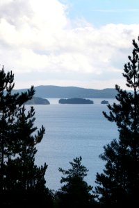Glimpse of Päijänne lake from Kullasvuori towers