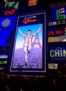 Glico sign at night, 25th October 2014 (6)