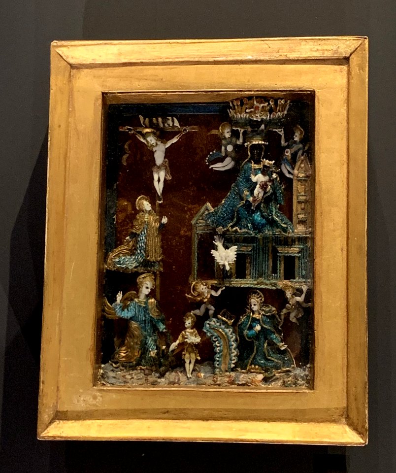 Glass shrine, the Life of the Virgin, Nevers, France, late 17th-18th century