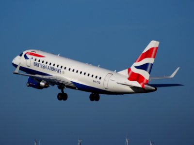 G-LCYD BA CityFlyer Embraer ERJ-170STD (ERJ-170-100) takeoff from Schiphol (AMS - EHAM), The Netherlands, 11june2014, pic-6