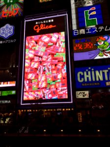 Glico sign at night, 24th October 2014 (8) photo