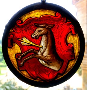 Glass roundel - Waddesdon Manor - Buckinghamshire, England - DSC07806