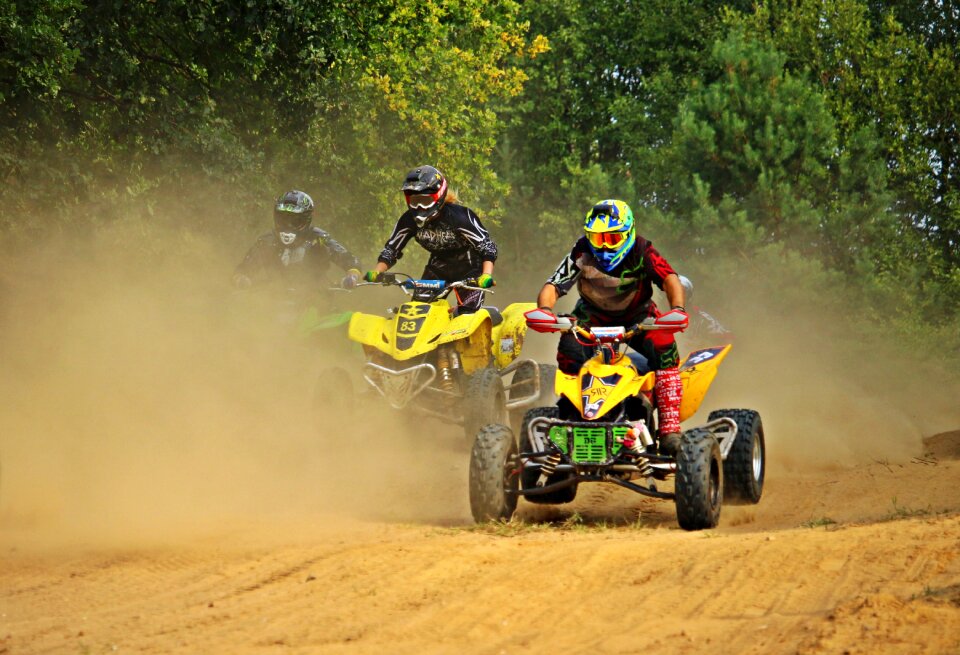 Quad atv motocross ride