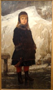 Girl with Skates, Eastman Johnson, 1880 - Museum of Fine Arts, Springfield, MA - DSC03926