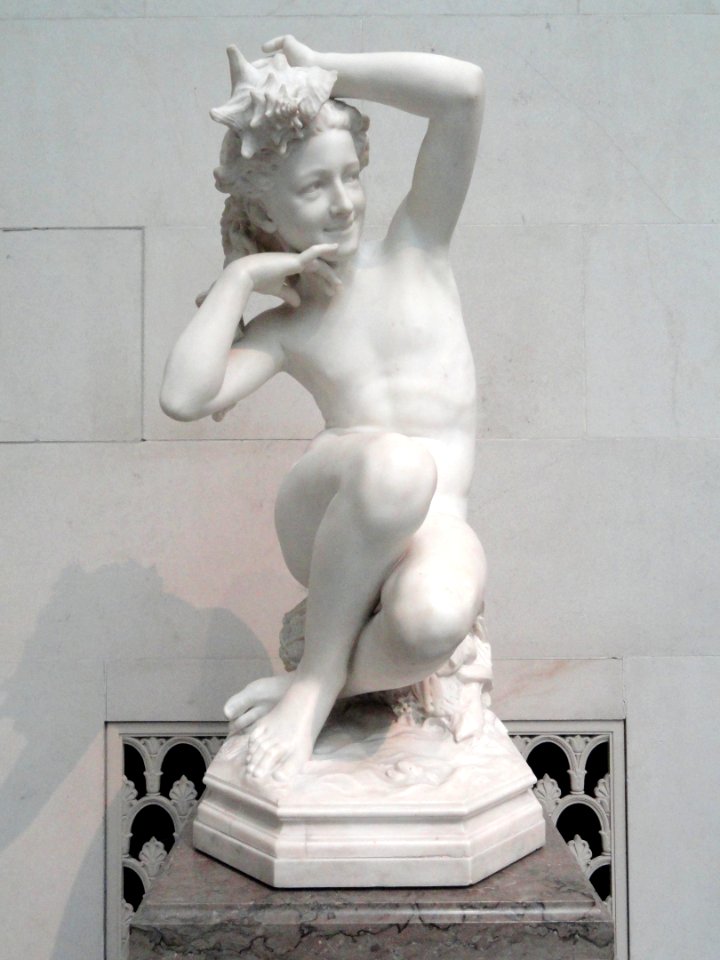 Girl with a Shell by Jean-Baptiste Carpeaux, 1863-1867, marble - National Gallery of Art, Washington - DSC08943