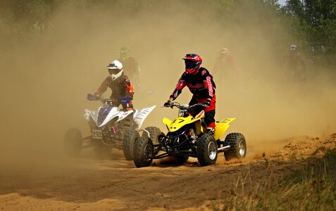 Quad atv motocross ride