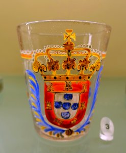 Glass, probably Factory of Coina, 1800-1850, glass, enamel - Museu Nacional de Soares dos Reis - Porto, Portugal - DSC00608