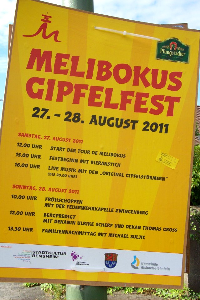 Gipfelfest Melibokus Bergstraße