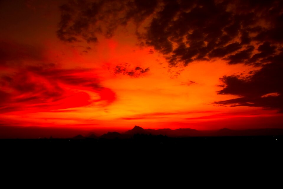Dusk hdr red