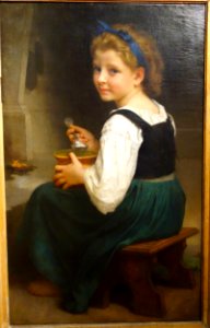 Girl Eating Porridge by Adolphe William Bouguereau, 1874, oil on canvas - Cincinnati Art Museum - DSC04374