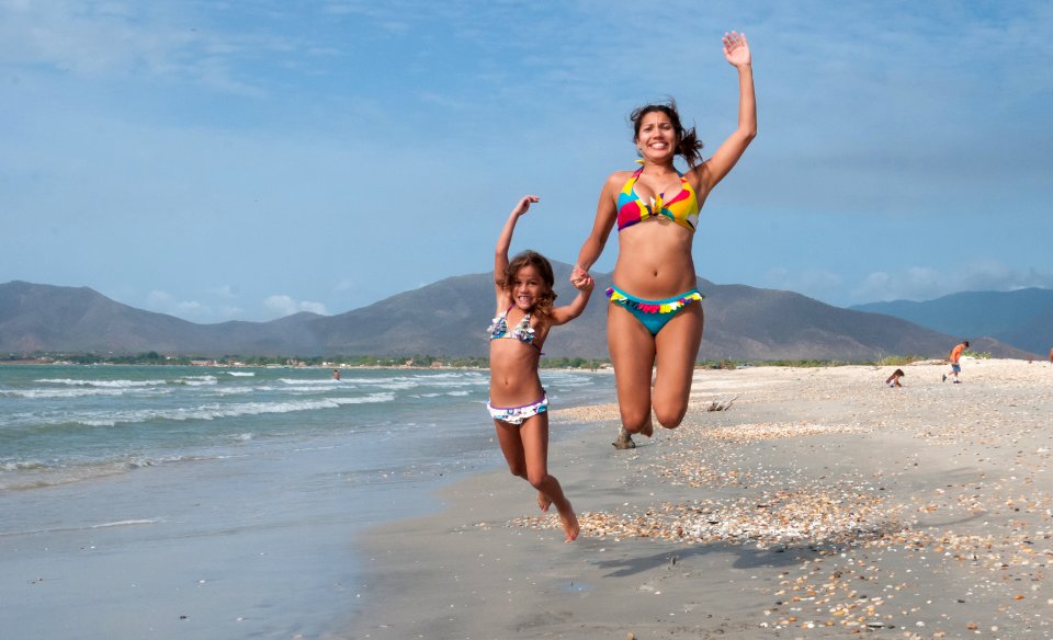 Girls in Margarita Island