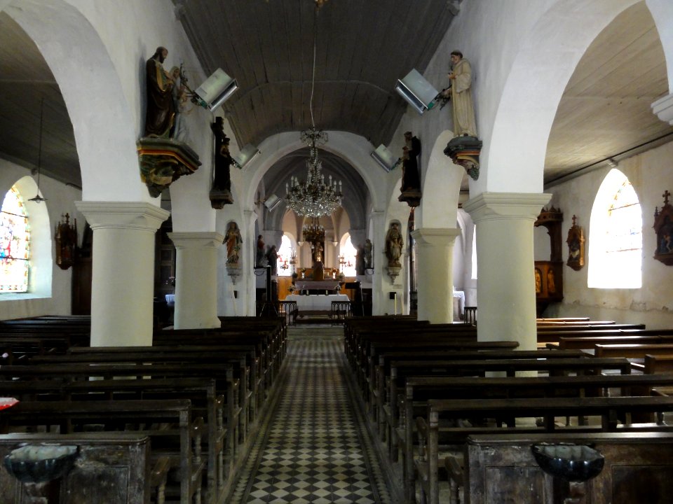 Givrauval (Meuse) église Saint Quentin intérieur