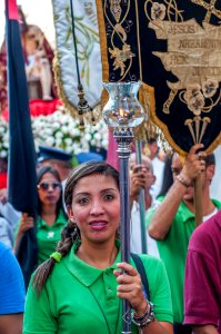 Girl in Nazarene procession