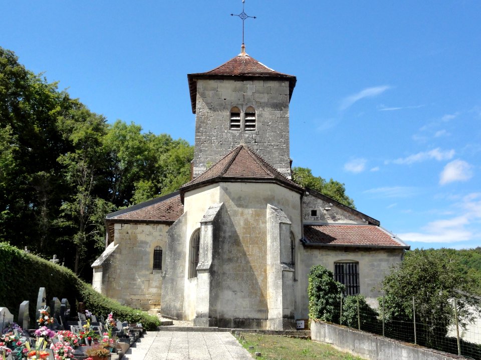 Givrauval (Meuse) église Saint Quentin chevet